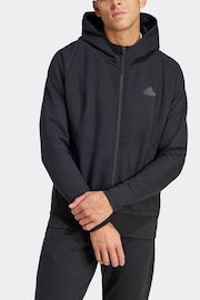 adidas Black Sportswear Z.N.E. Winterized Full Zip Hooded Jacket - Image 4 of 7