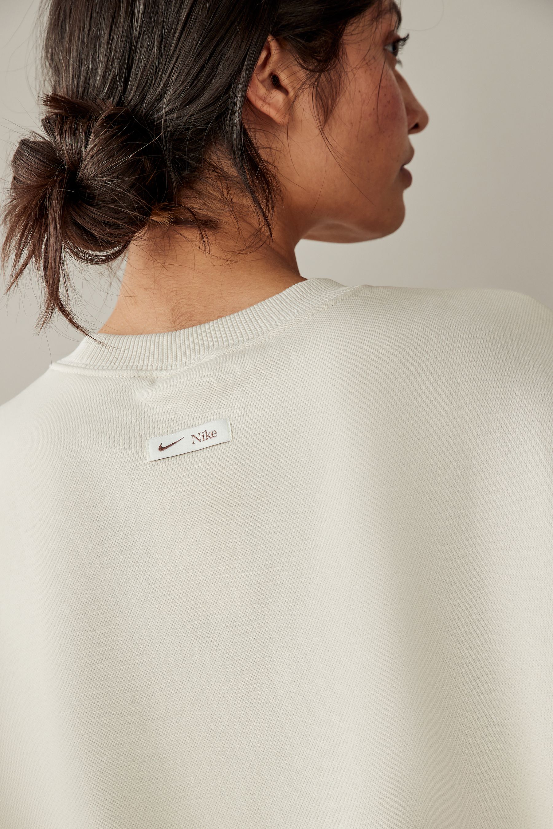 Buy Nike Light Wood Natural Oversized Varsity Crew Neck Sweatshirt from the Next UK online shop