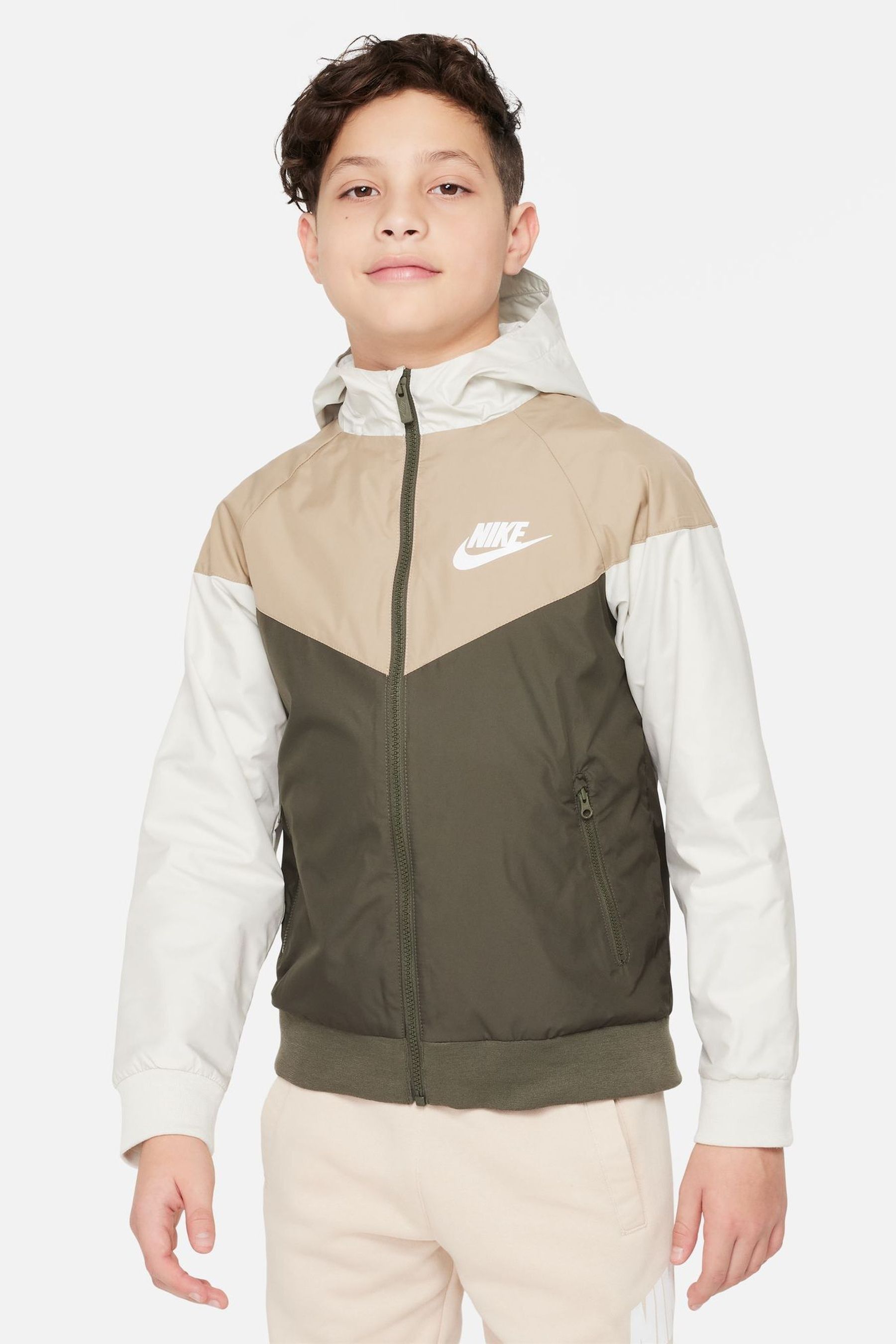 Nike windrunner khaki top