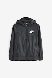 Nike Black Sportswear Windrunner Hooded Jacket - Image 7 of 7