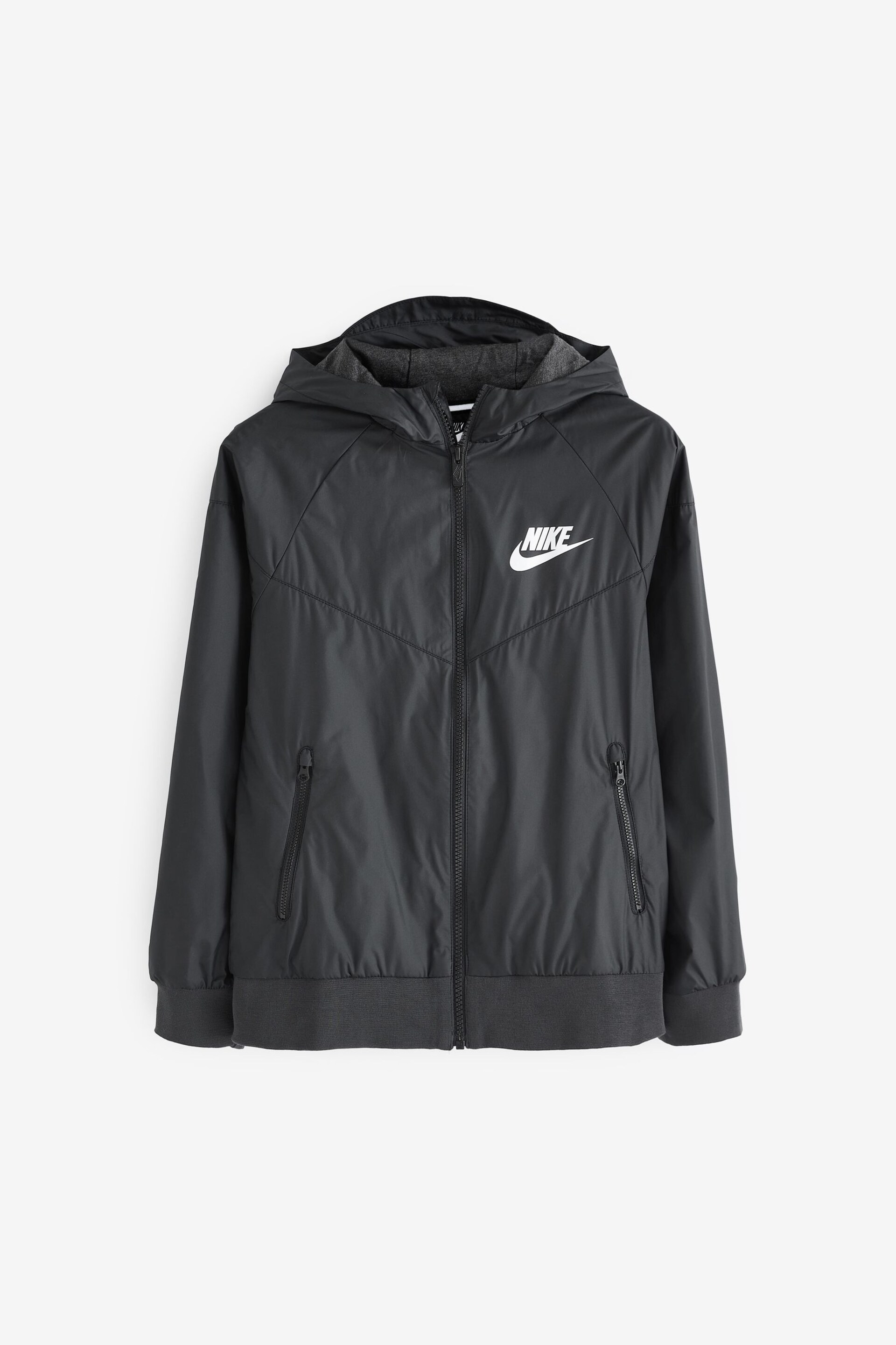Nike Black Sportswear Windrunner Hooded Jacket - Image 7 of 7