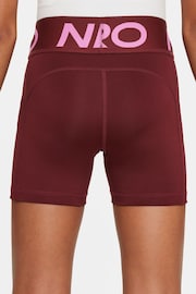 Nike Red Pro Dri-FIT 3 Inch Shorts - Image 2 of 5