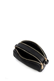 Dune London Black Detail Pleat Cross-Body Mini Bag - Image 5 of 6