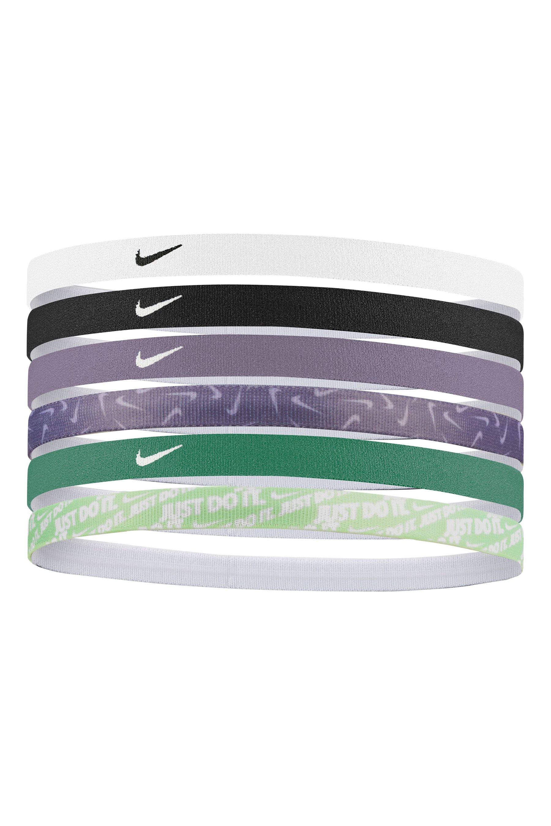 Buy Nike White Printed Headbands 6 Pack from Next Luxembourg