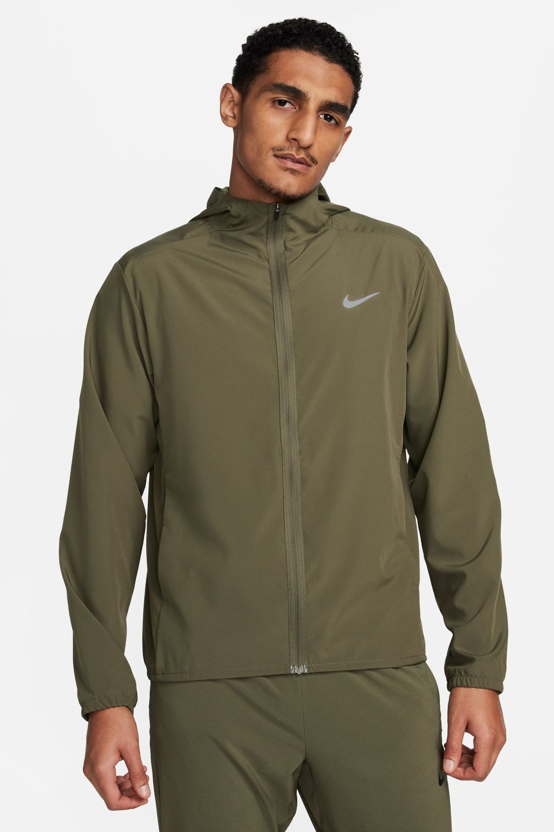 Buy Nike Olive Green Dri FIT Form Hooded Training Jacket from Next Denmark