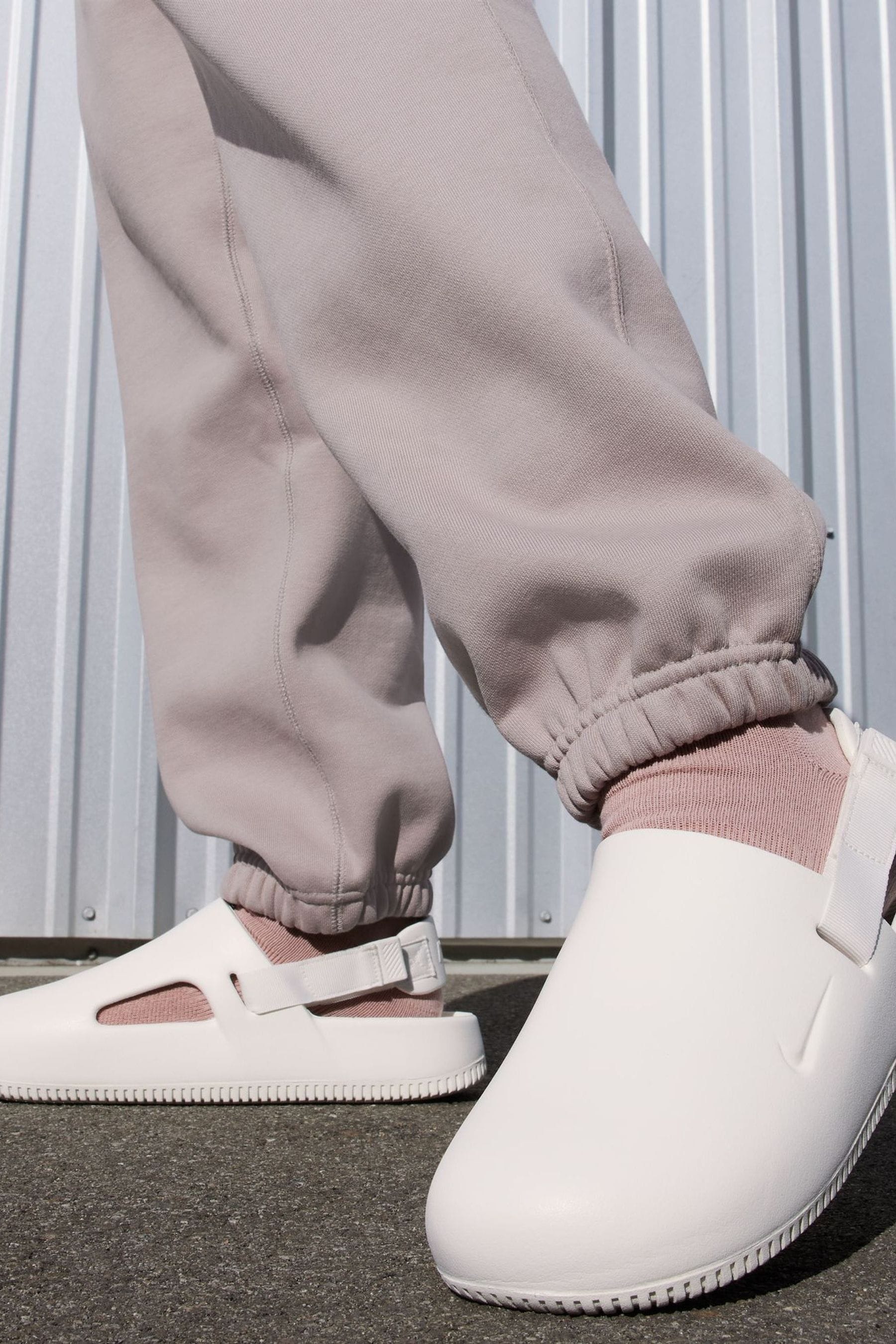 White mule slides discount