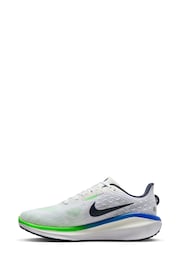 Nike White/Green Vomero 17 Road Running Trainers - Image 3 of 10
