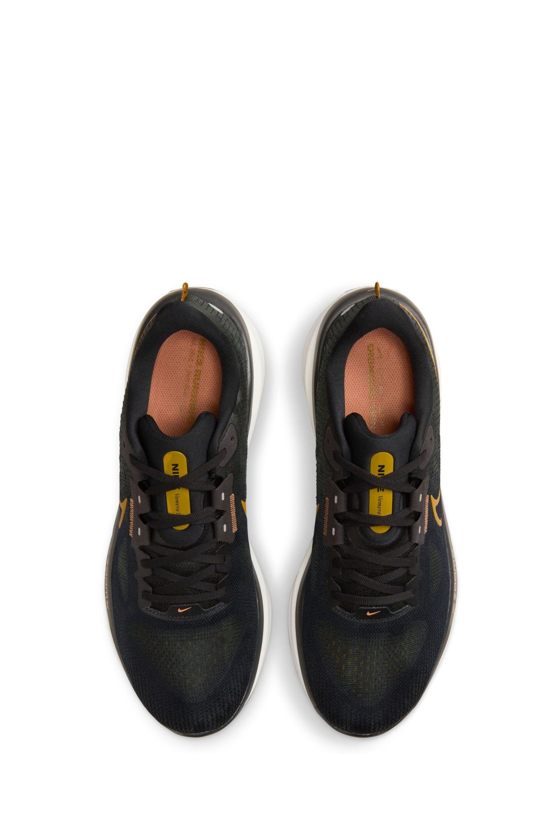 Nike Black/Brown Vomero 17 Road Running Trainers - Image 5 of 8