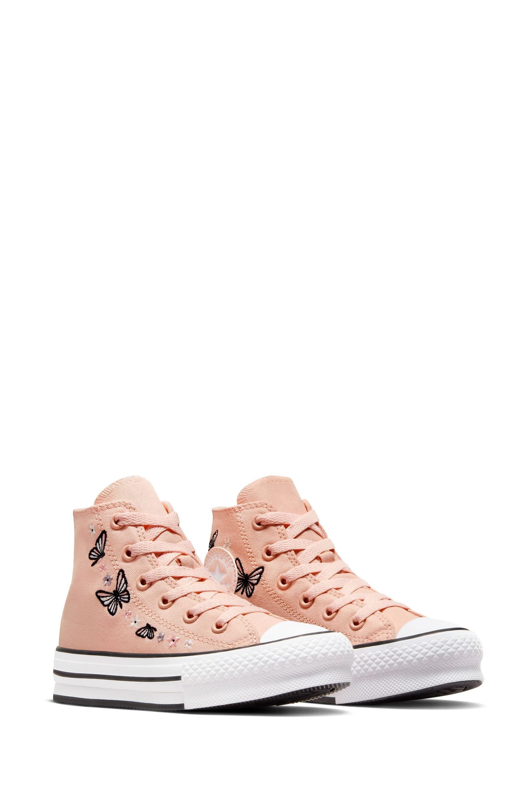 Buy Converse Pink Chuck Taylor All Star EVA Lift Junior Trainers from Next USA