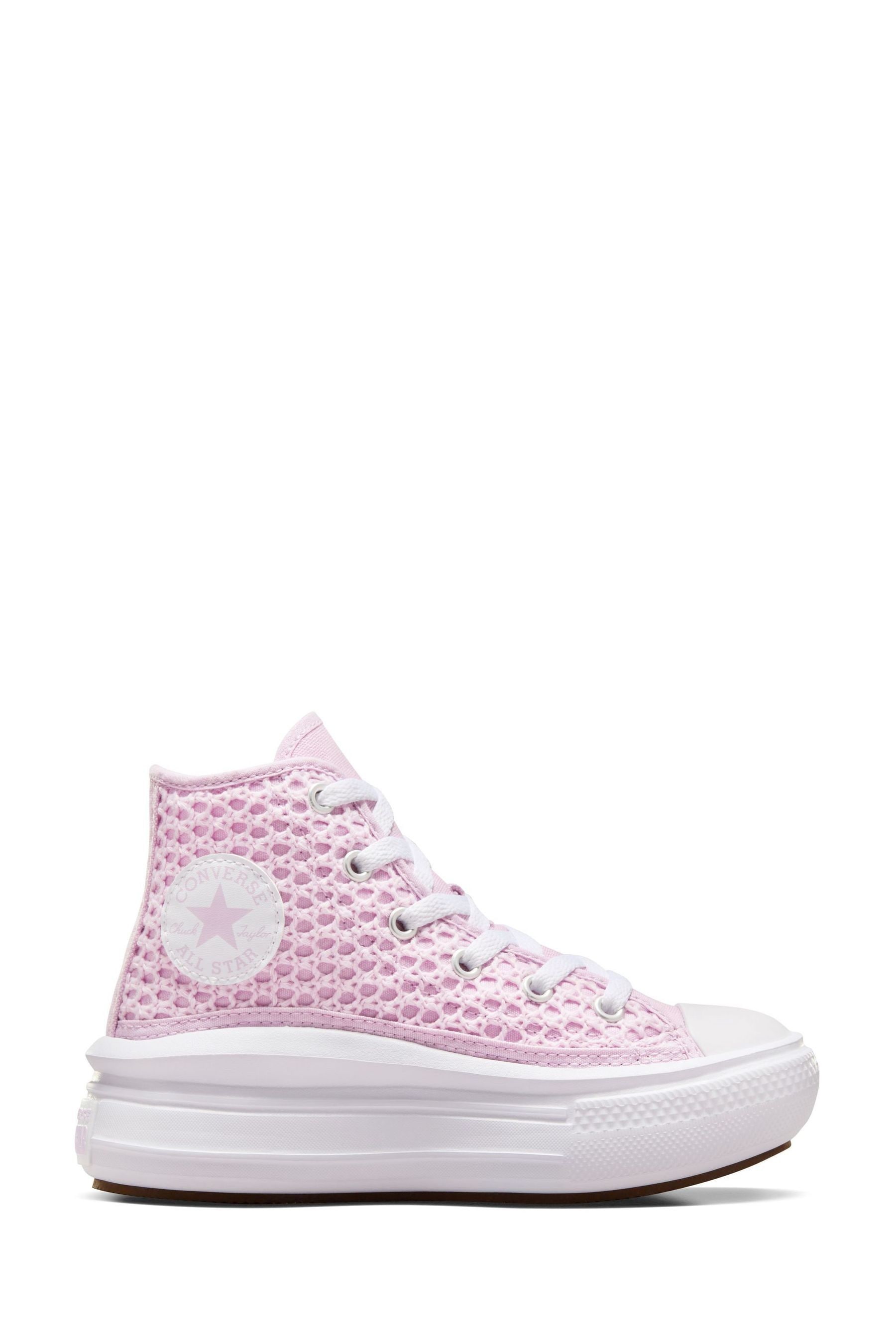 Converse pink trainers top