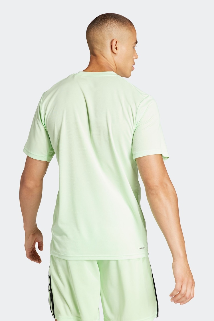 adidas Lemon Green Train Essentials Training T-Shirt - Image 2 of 7