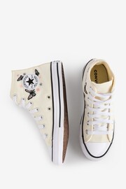 Converse Cream Chuck Taylor All Star High Trainers - Image 5 of 11