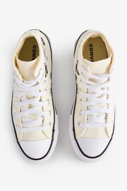 Converse Cream Chuck Taylor All Star High Trainers - Image 7 of 11
