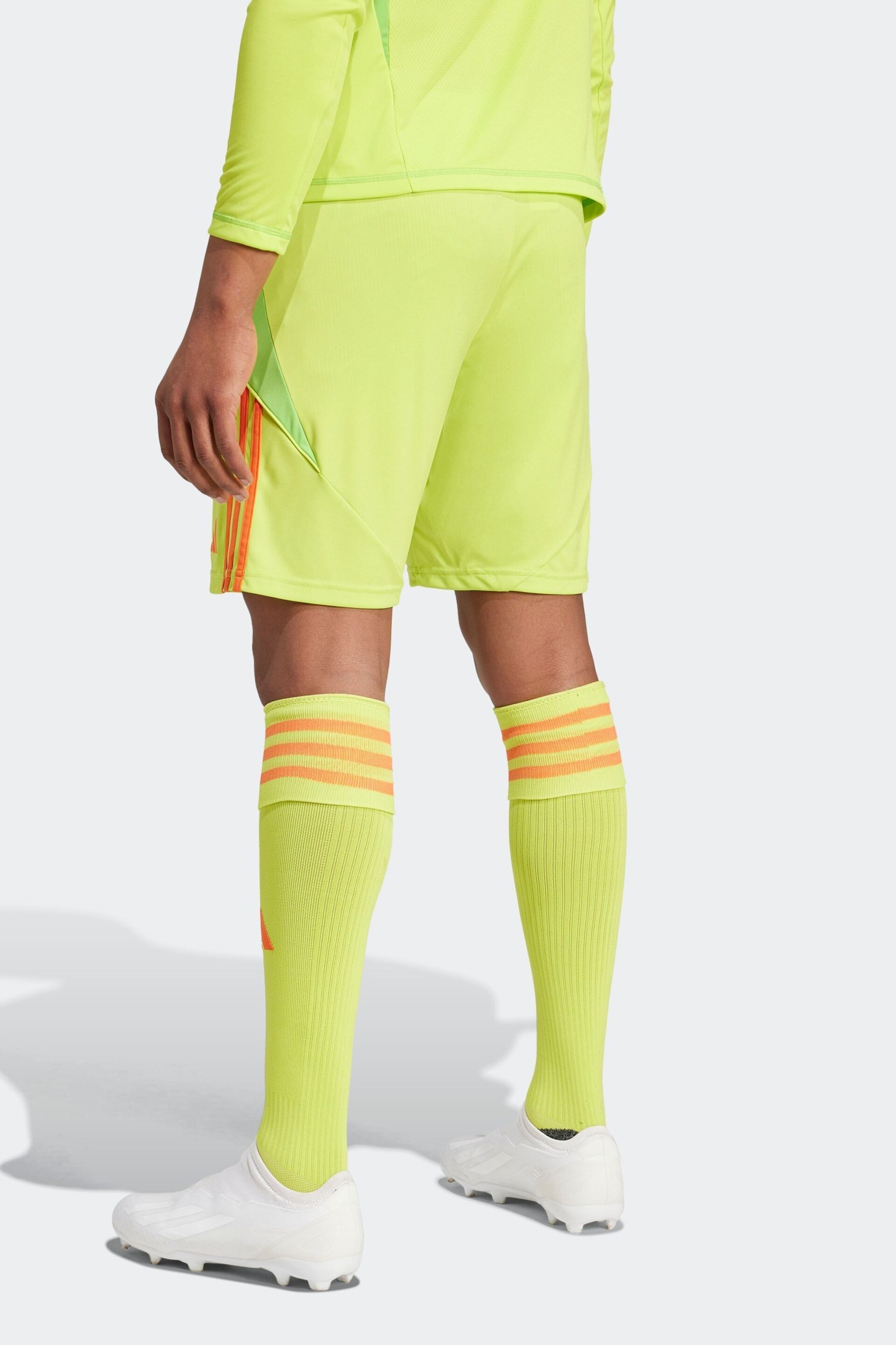 adidas Yellow Tiro 24 Shorts - Image 3 of 6