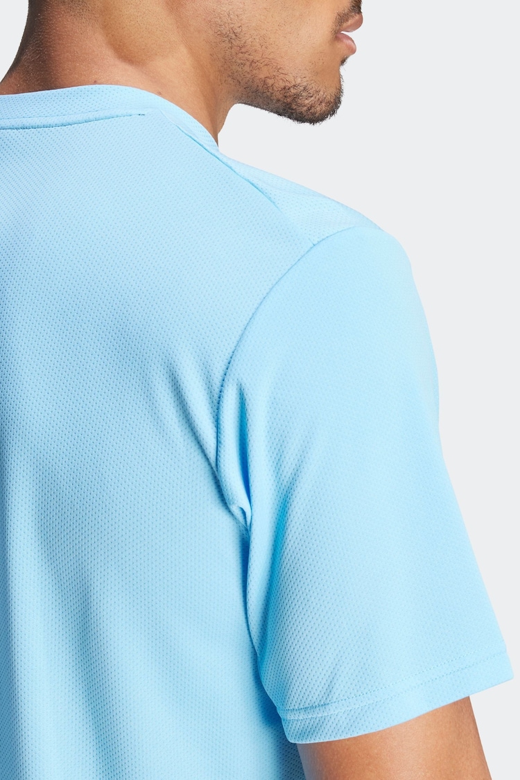 adidas Light Blue Train Essentials Training T-Shirt - Image 7 of 8