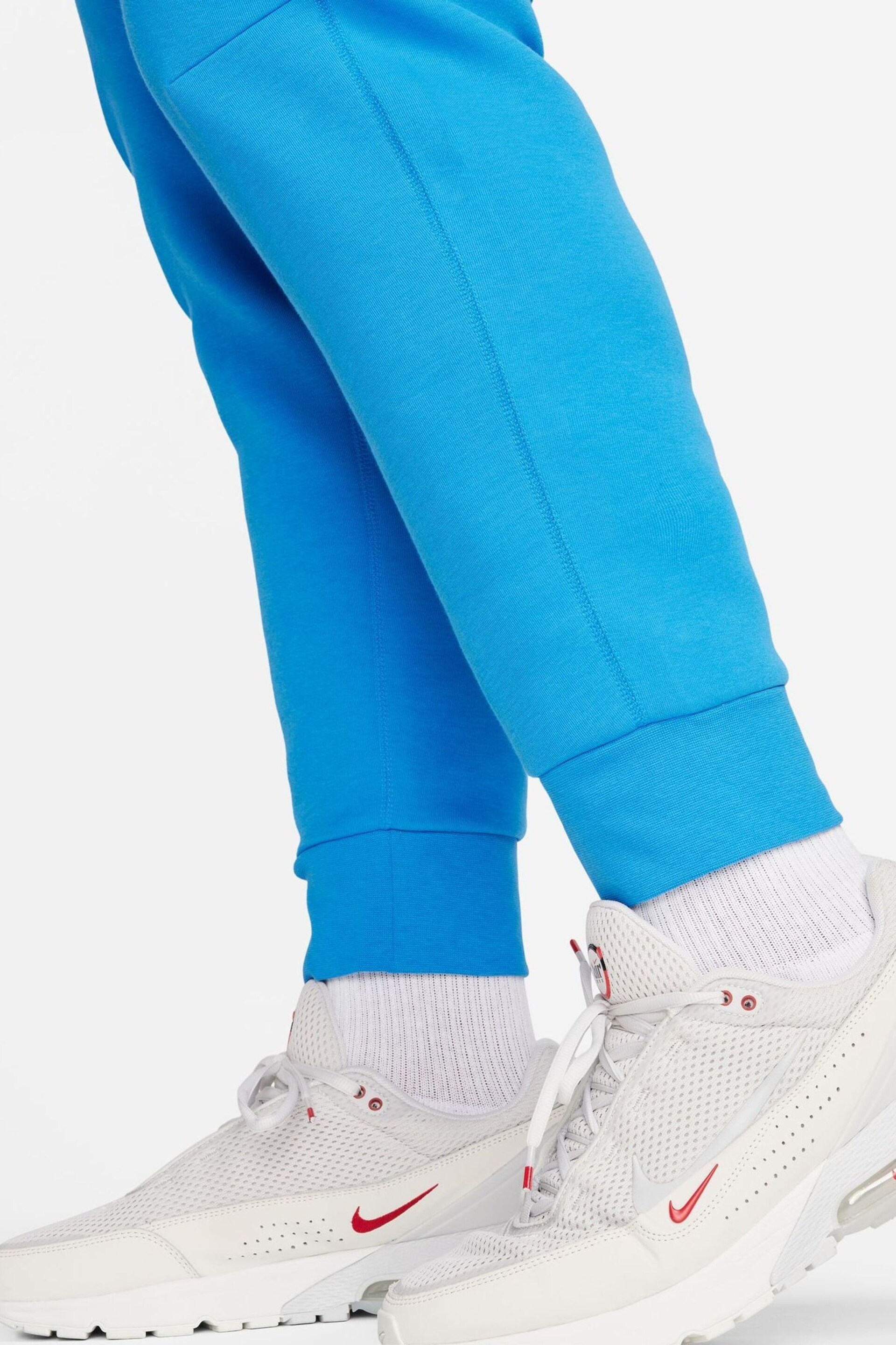 Nike Blue Tech Fleece Joggers - Image 9 of 11