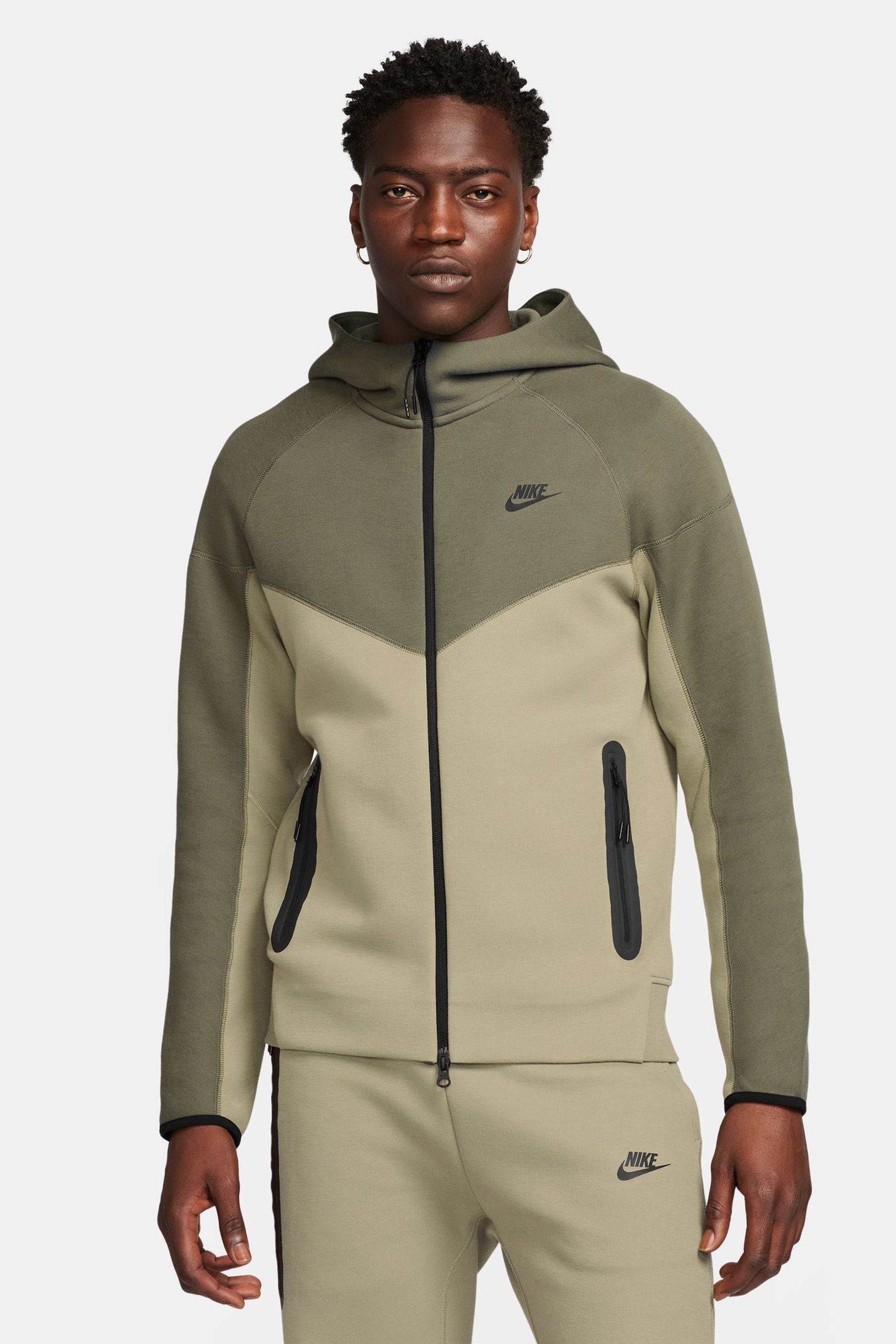 Buy Nike Dark Green Tech Fleece Zip Up Hoodie from Next Ireland