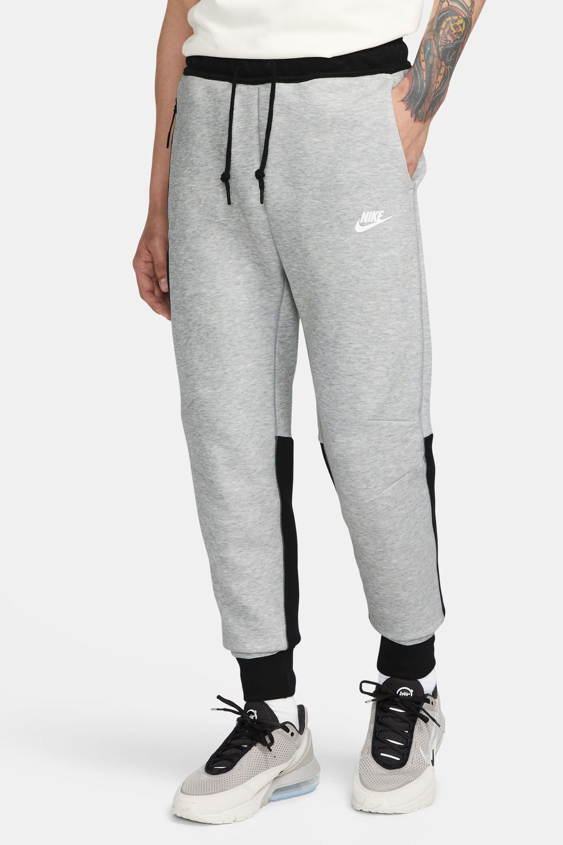 Buy Nike Black Grey Tech Fleece Joggers from the Next UK online shop