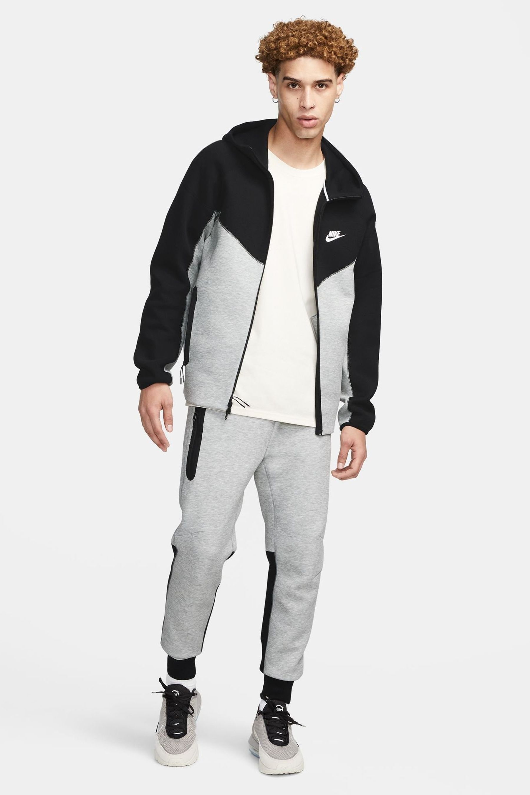 Buy Nike Black Grey Tech Fleece Joggers from Next Netherlands