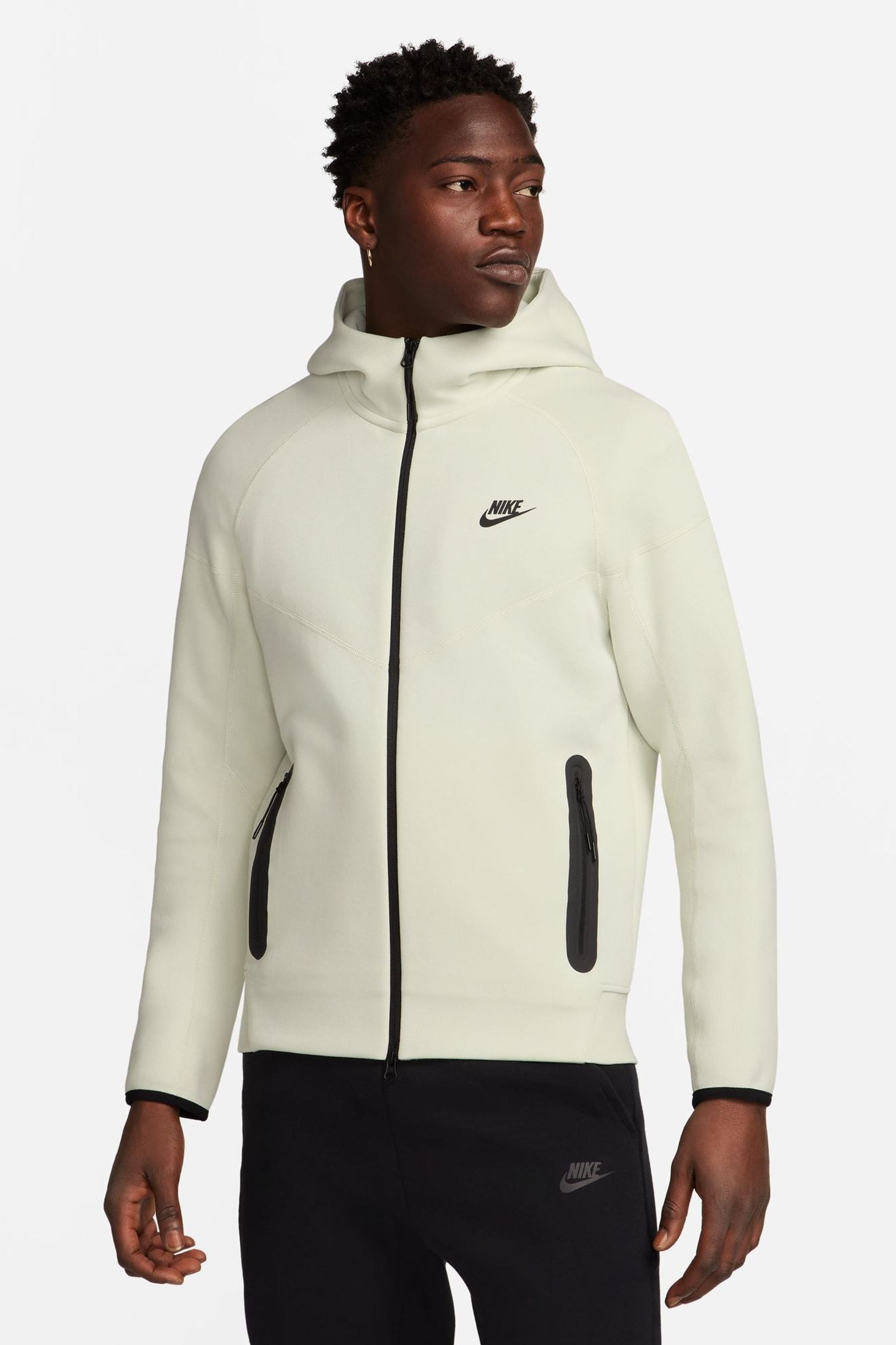Buy Nike Cream Tech Fleece Zip Up Hoodie from Next Lithuania