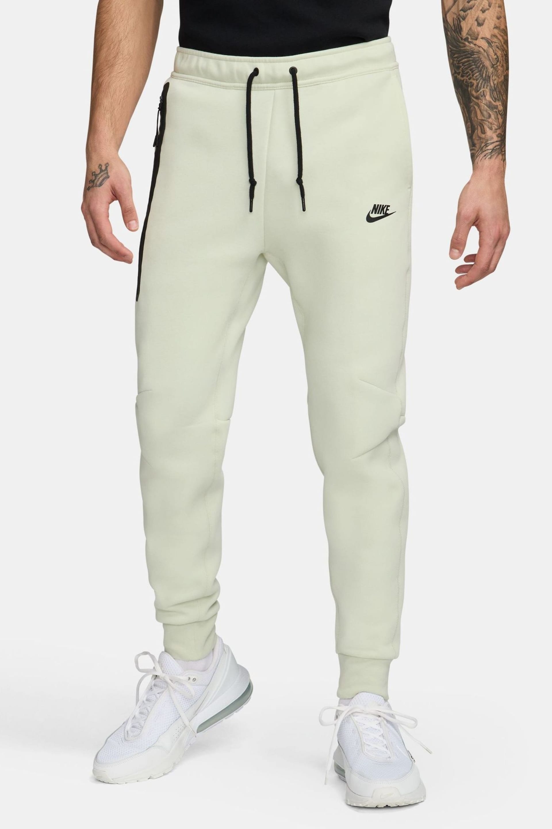 Nike Cream Tech Fleece Joggers - Image 1 of 10