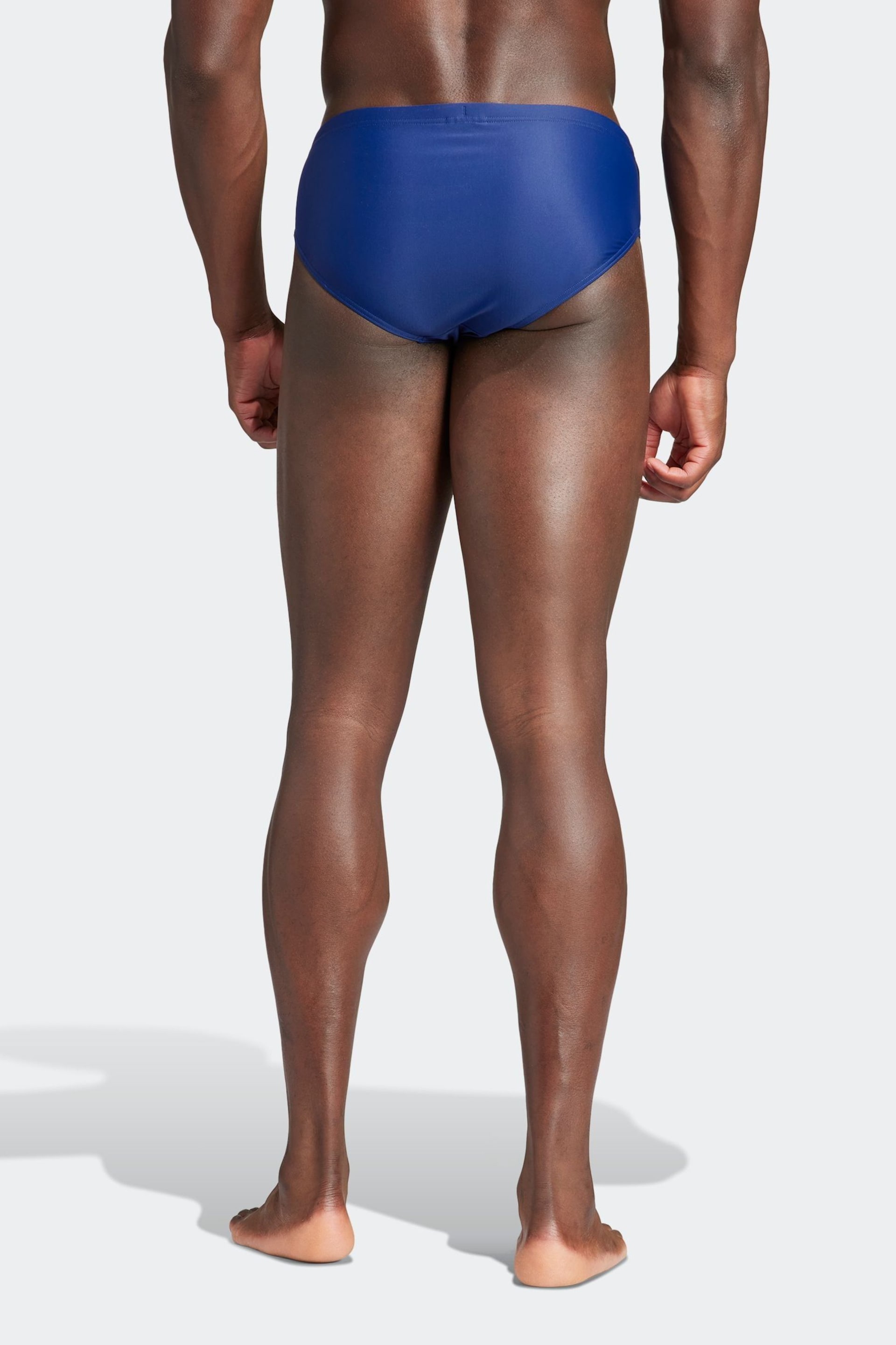 adidas Blue Solid Swim Trunks - Image 2 of 6