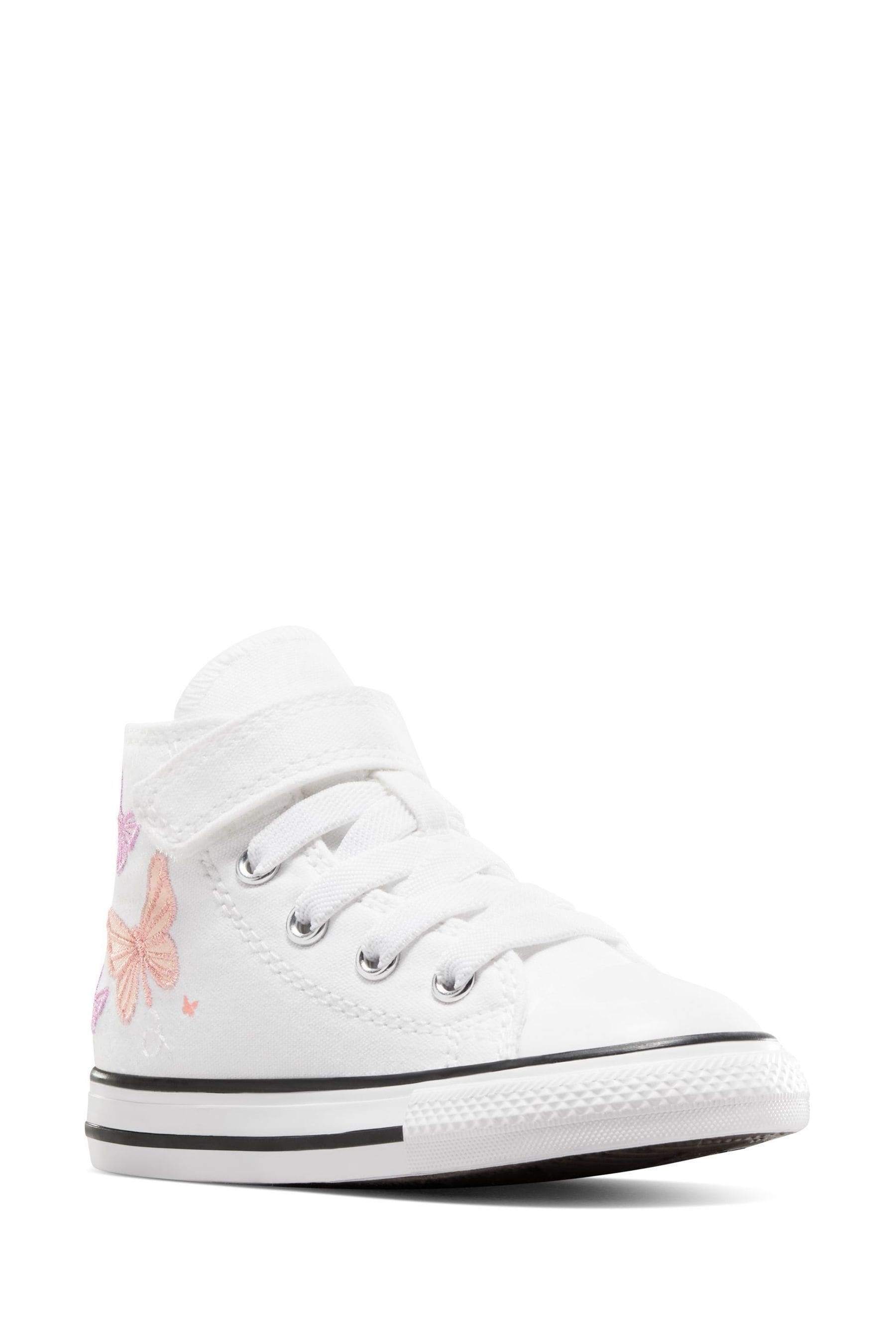 Buy Converse White Pink Chuck Taylor Butterfly Embroidered Infant Trainers from Next Canada