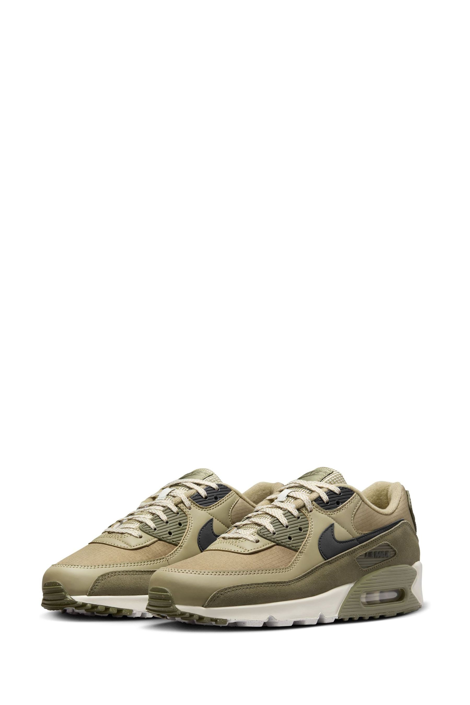 Buy Nike Khaki Air Max 90 Trainers from Next Luxembourg