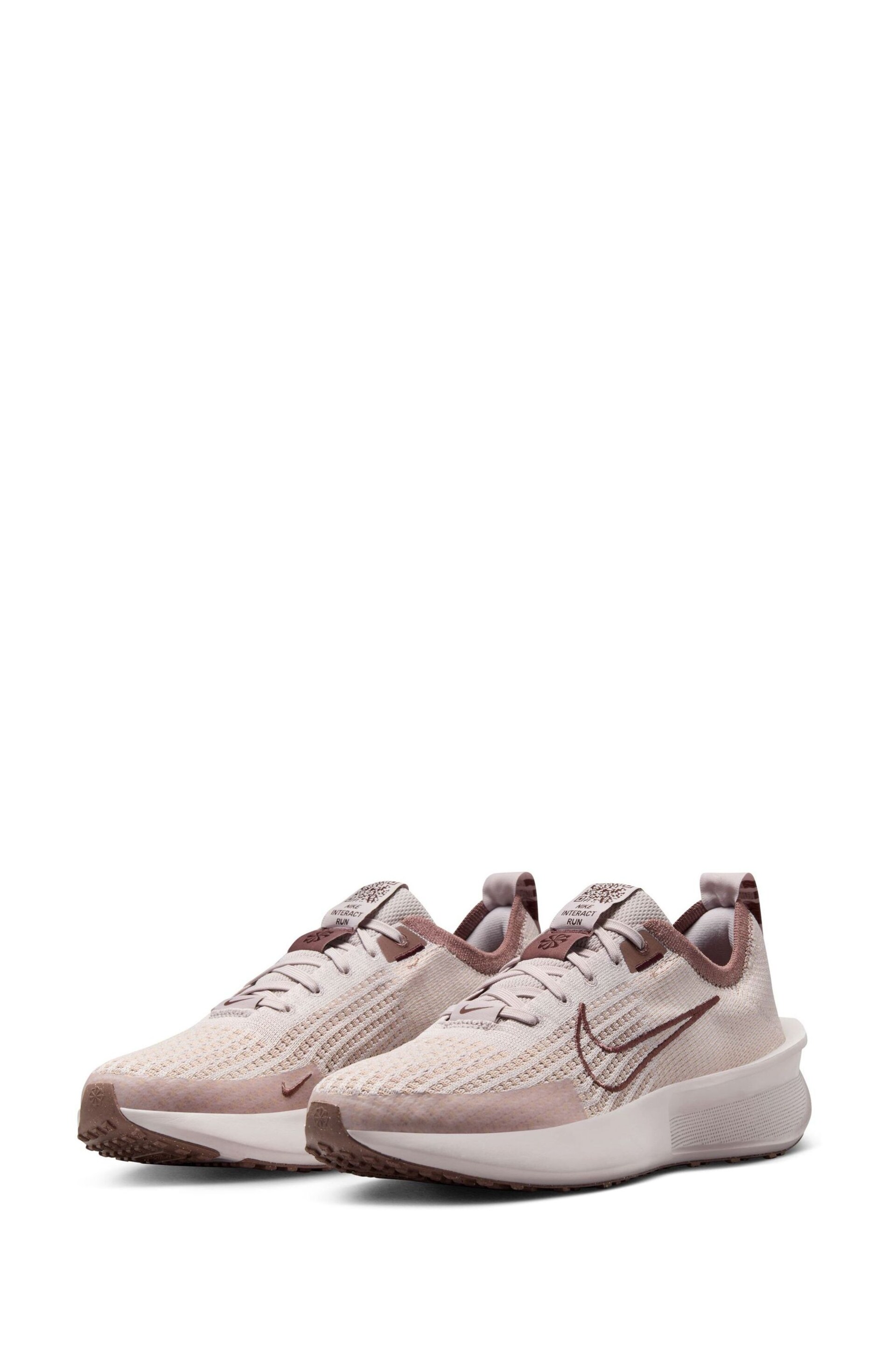 Nike Light Pink Interact Run Running Trainers - Image 5 of 10