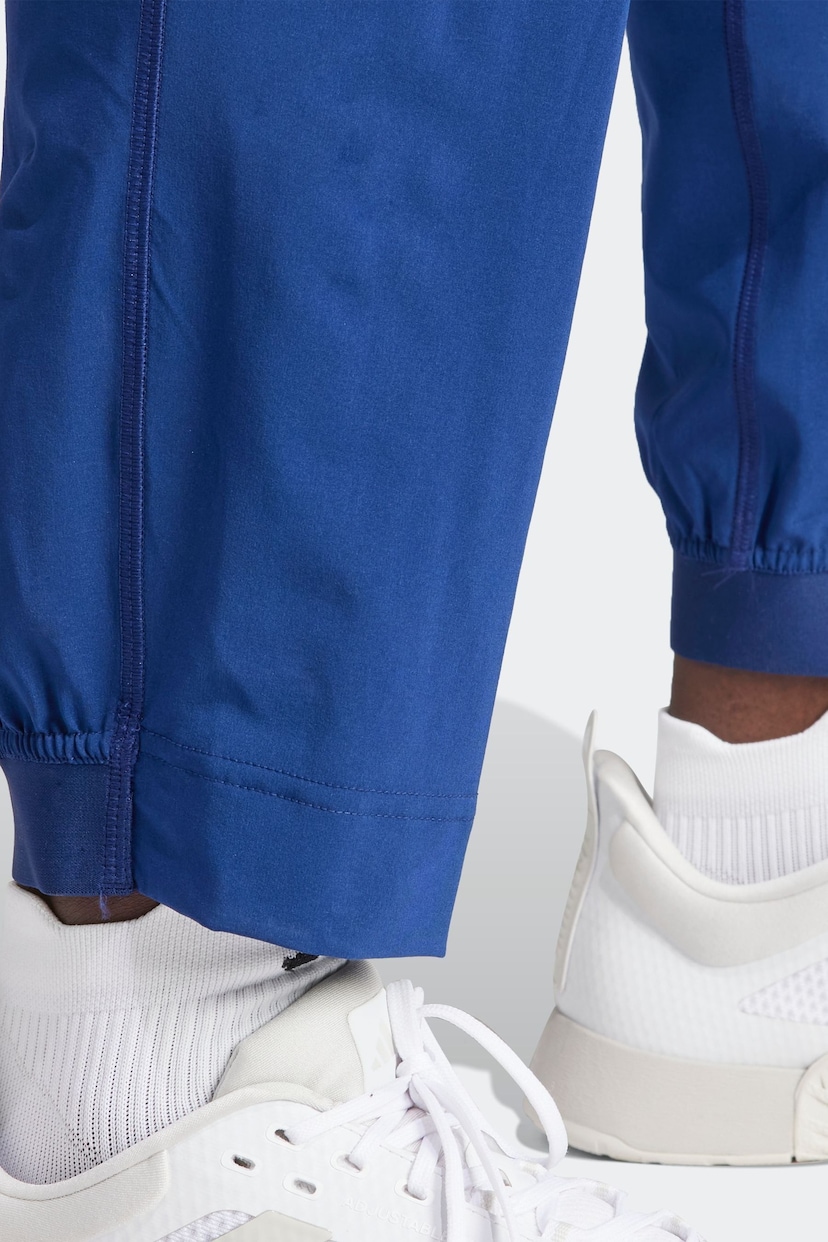 adidas Blue Train Essentials Training Woven Joggers - Image 5 of 6