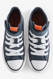 Converse Navy Junior Chuck Taylor All Star 1V Trainers - Image 6 of 9