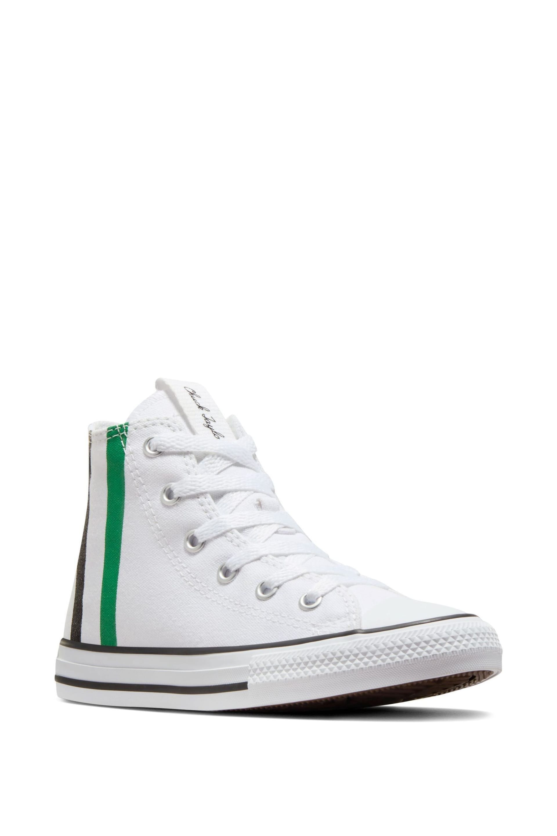 Converse Green Junior Chuck Taylor All Star Trainers - Image 6 of 11
