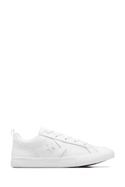 Converse White Youth Pro Blaze Ox Trainers - Image 1 of 8