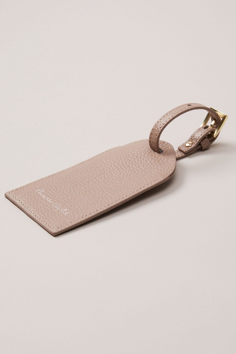 Phase Eight Neutral Leather Luggage Tag - Image 2 of 2