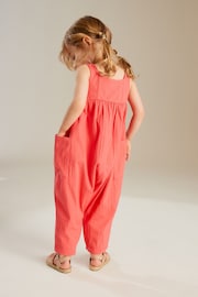 Coral Pink Sleeveless Jumpsuit (3mths-7yrs) - Image 3 of 7