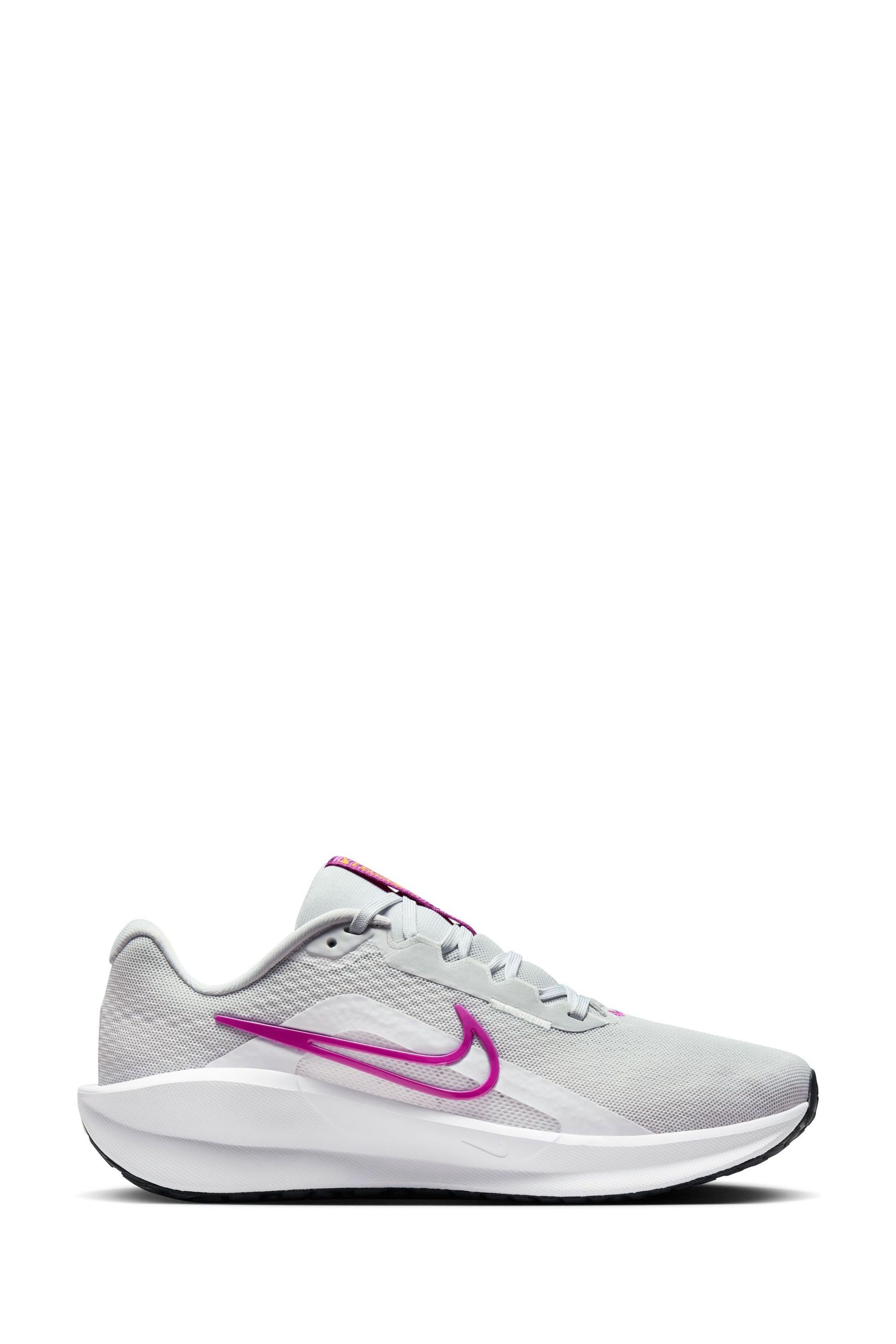 Buy Nike Grey Pink White Downshifter 13 Road Running Trainers from the Next UK online shop