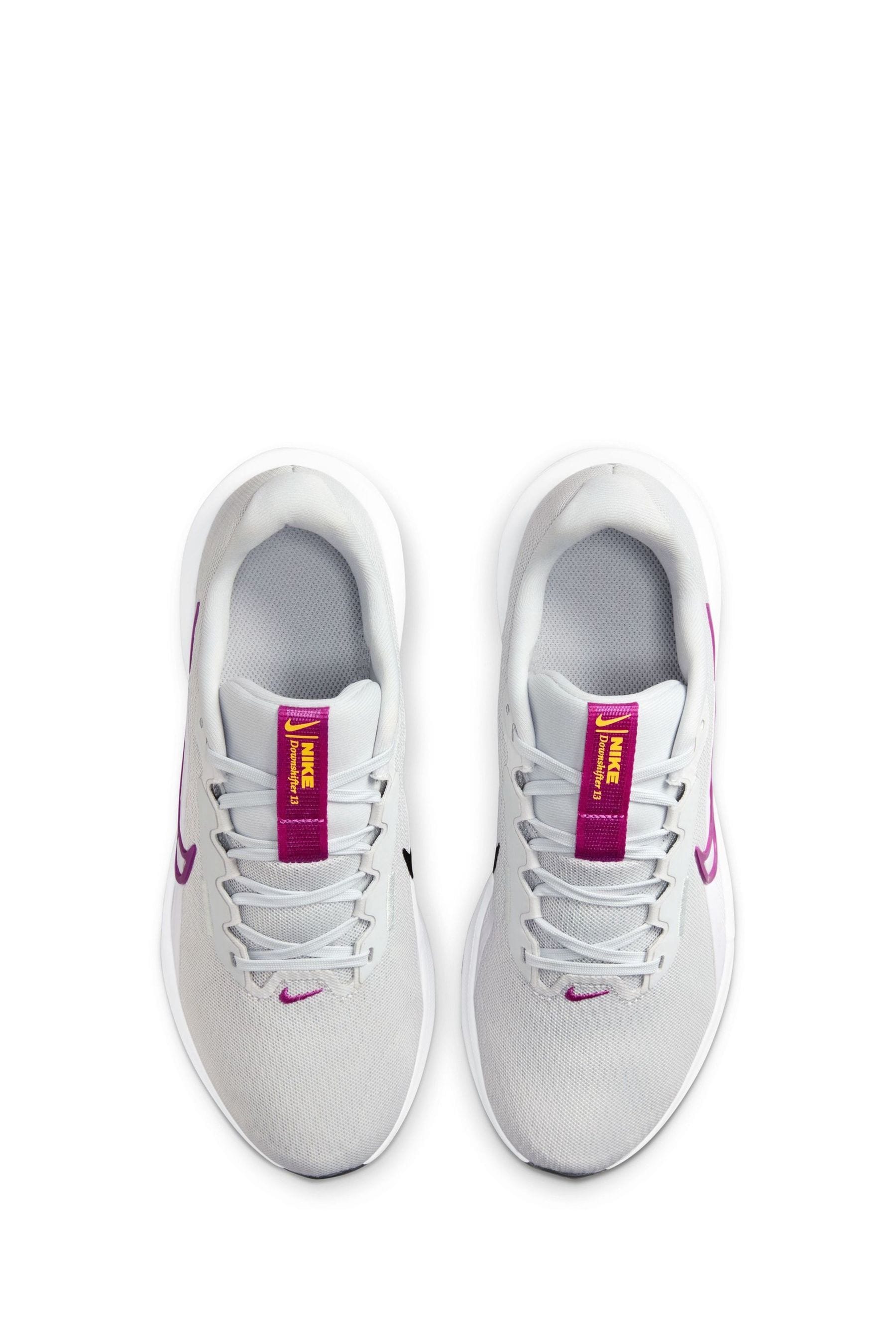 Buy Nike Grey Pink White Downshifter 13 Road Running Trainers from the Next UK online shop