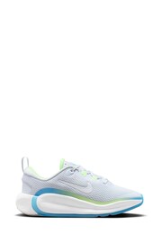 Nike White/Blue Youth Infinity Flow Running Trainers - Image 1 of 11