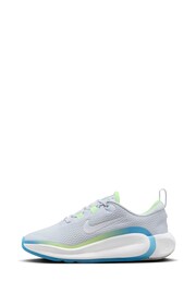 Nike White/Blue Youth Infinity Flow Running Trainers - Image 2 of 11