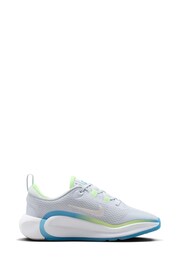 Nike White/Blue Youth Infinity Flow Running Trainers - Image 3 of 11
