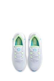 Nike White/Blue Youth Infinity Flow Running Trainers - Image 6 of 11