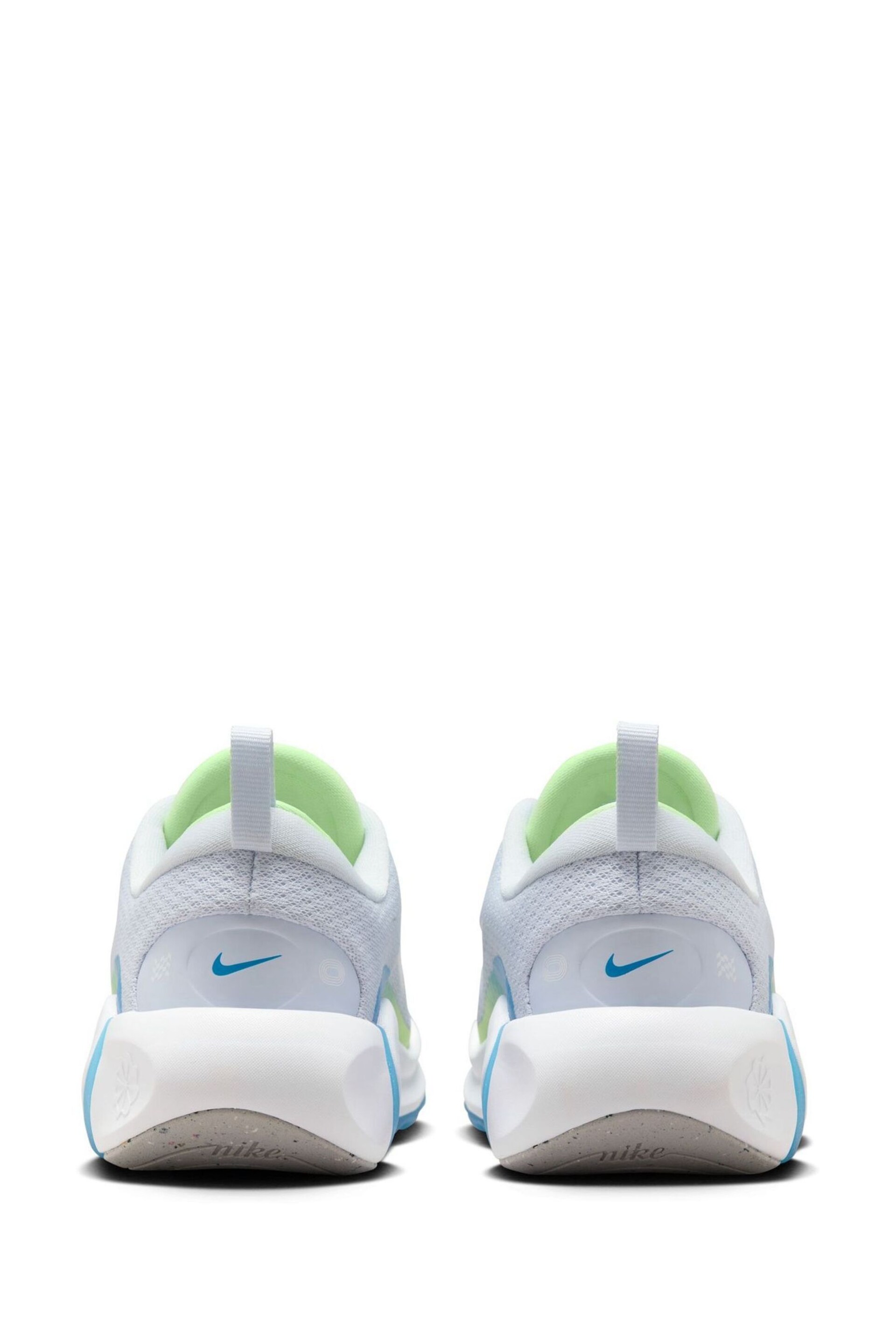 Nike White/Blue Youth Infinity Flow Running Trainers - Image 7 of 11