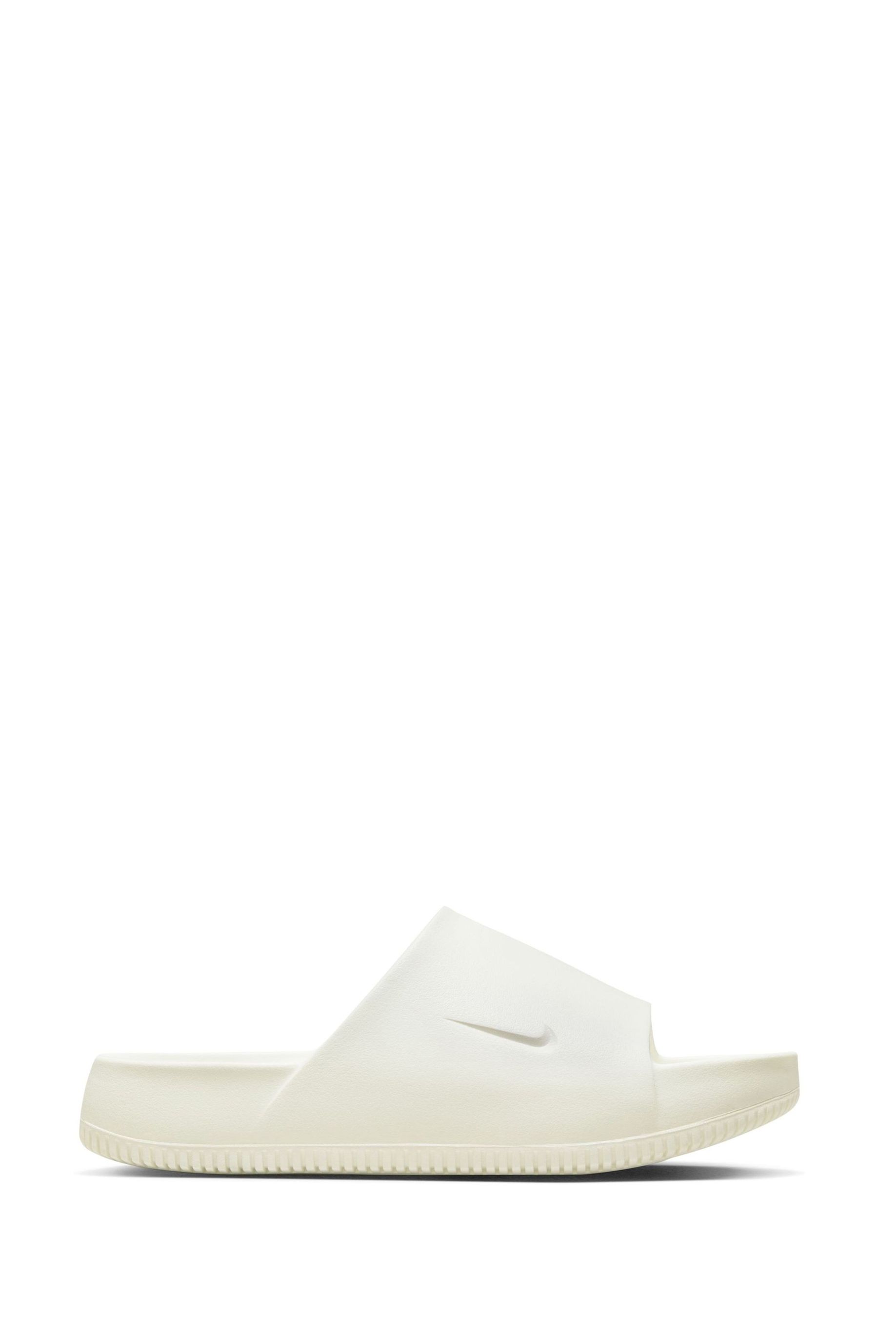 Nike White Calm Slides