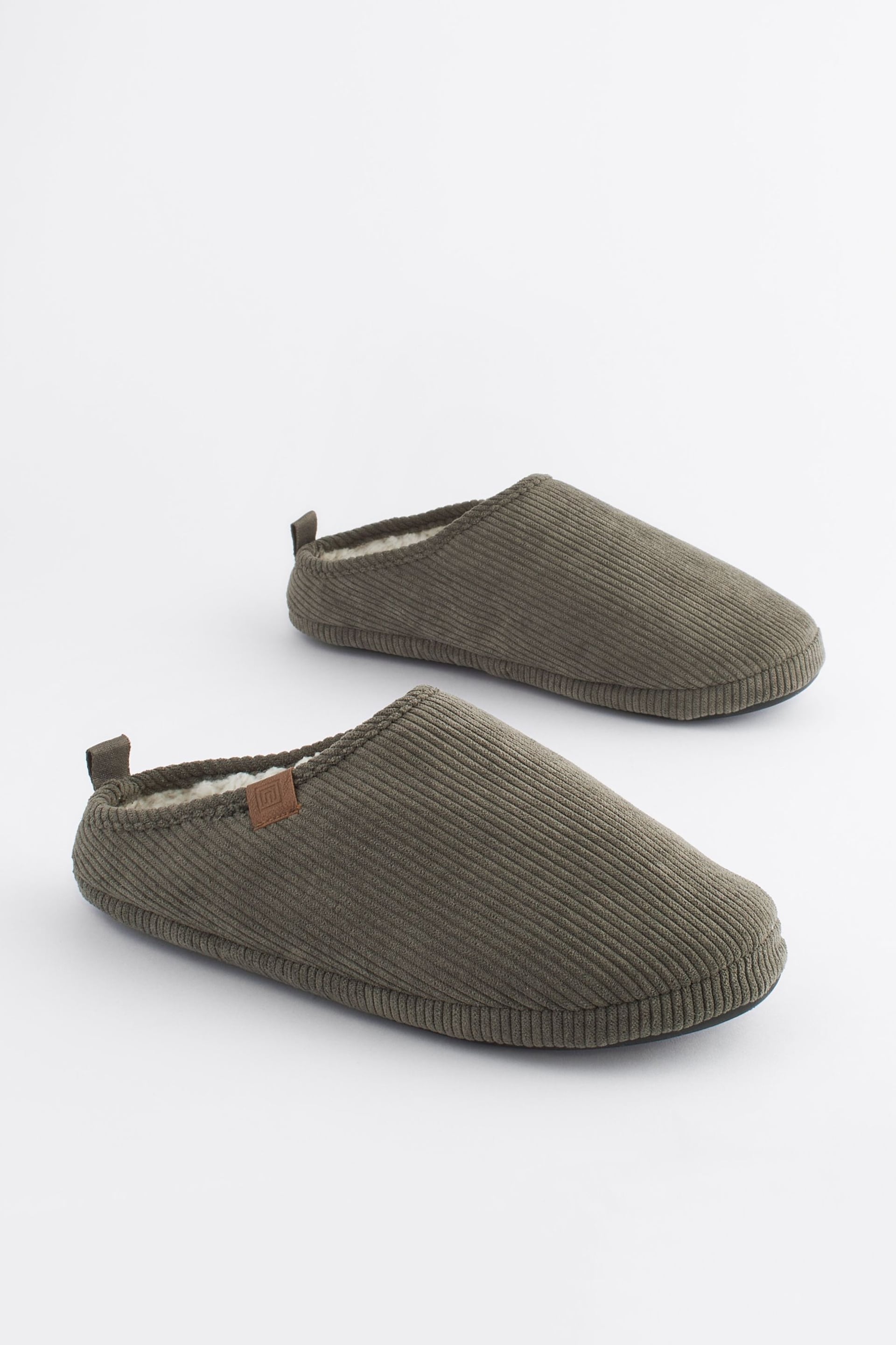 Stone Natural Corduroy Slipper Mules - Image 4 of 8