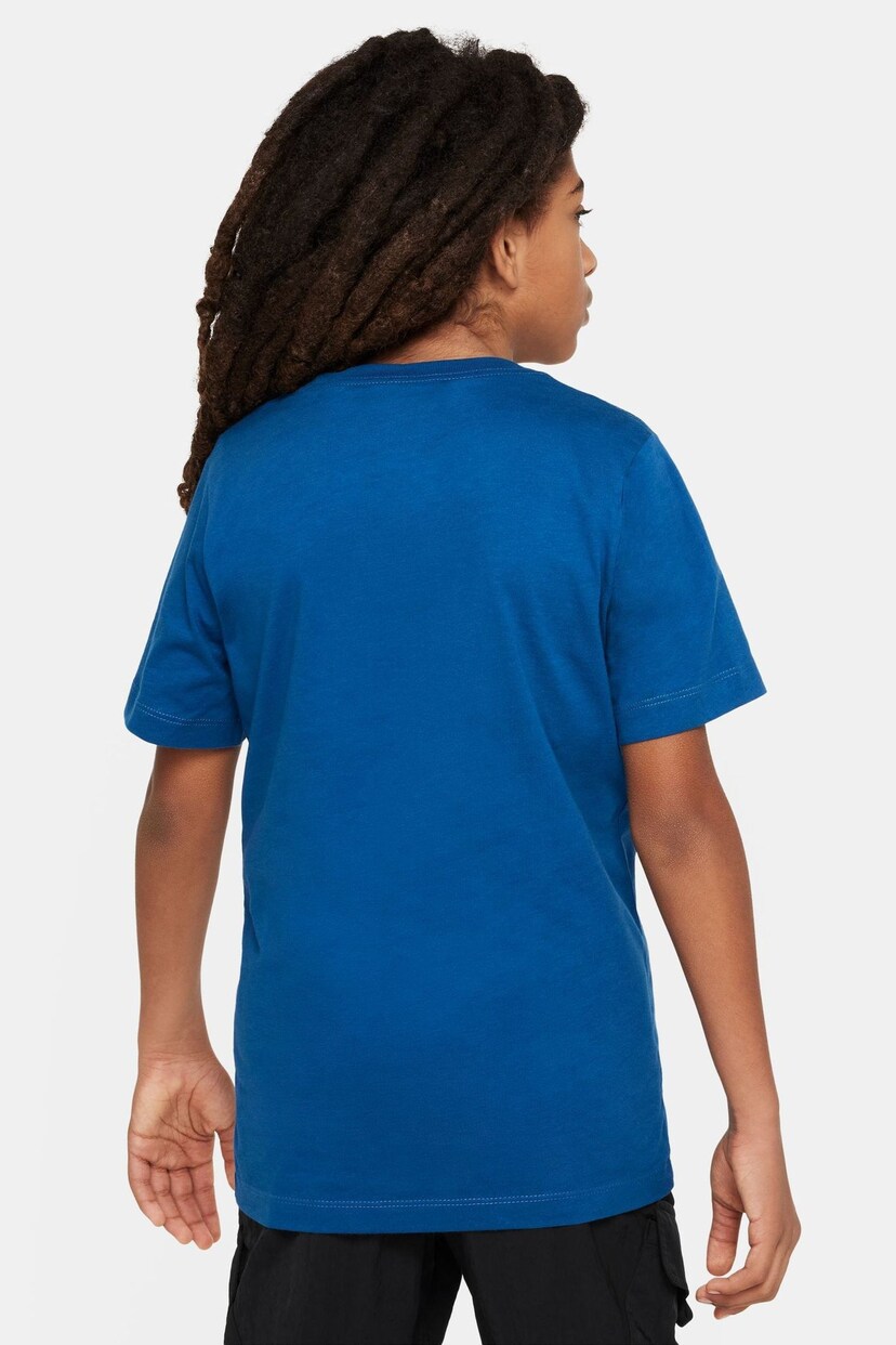 Nike Blue Futura T-Shirt - Image 2 of 4