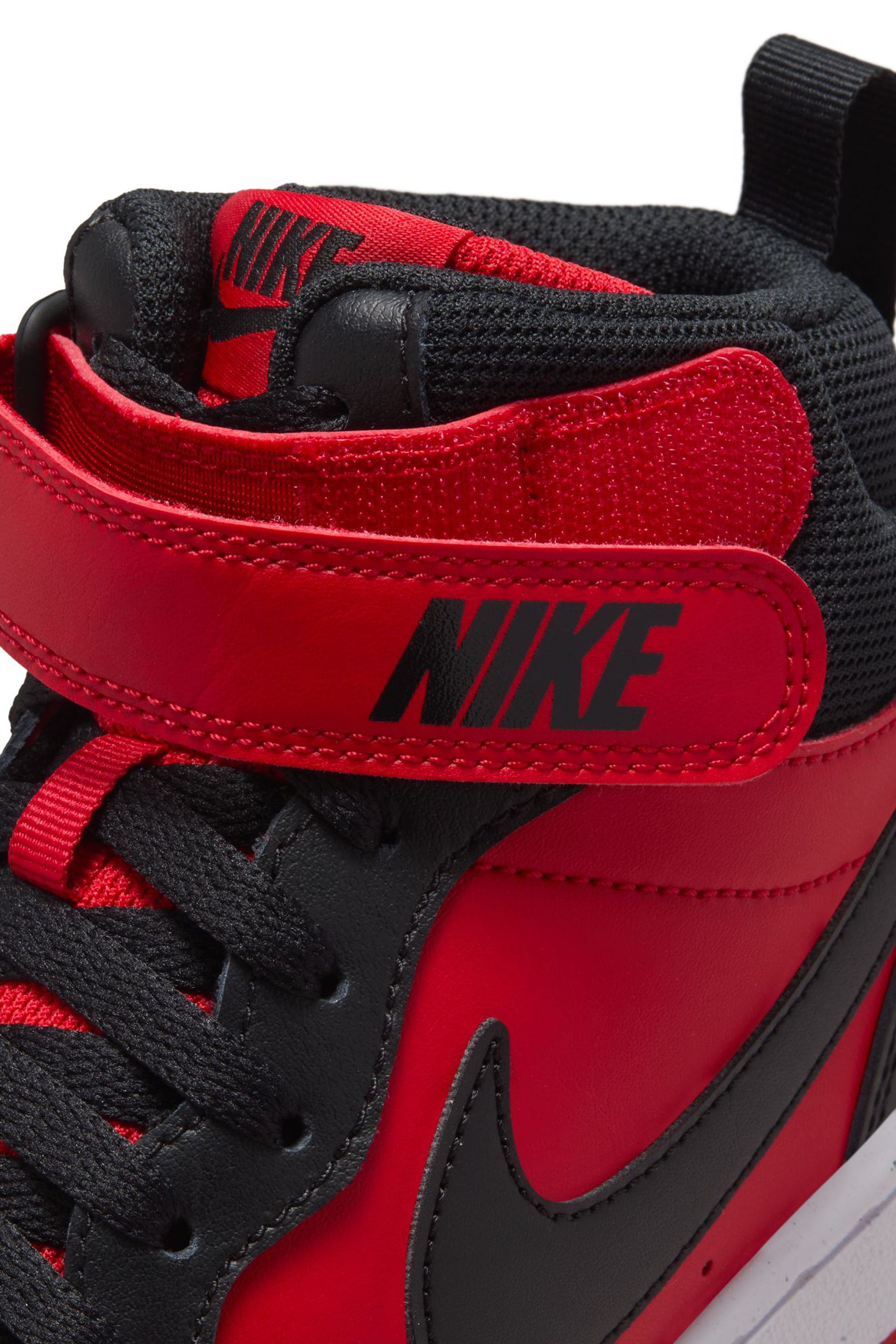 Buy Nike Red Black Youth Court Borough Mid Trainers from the Next UK online shop