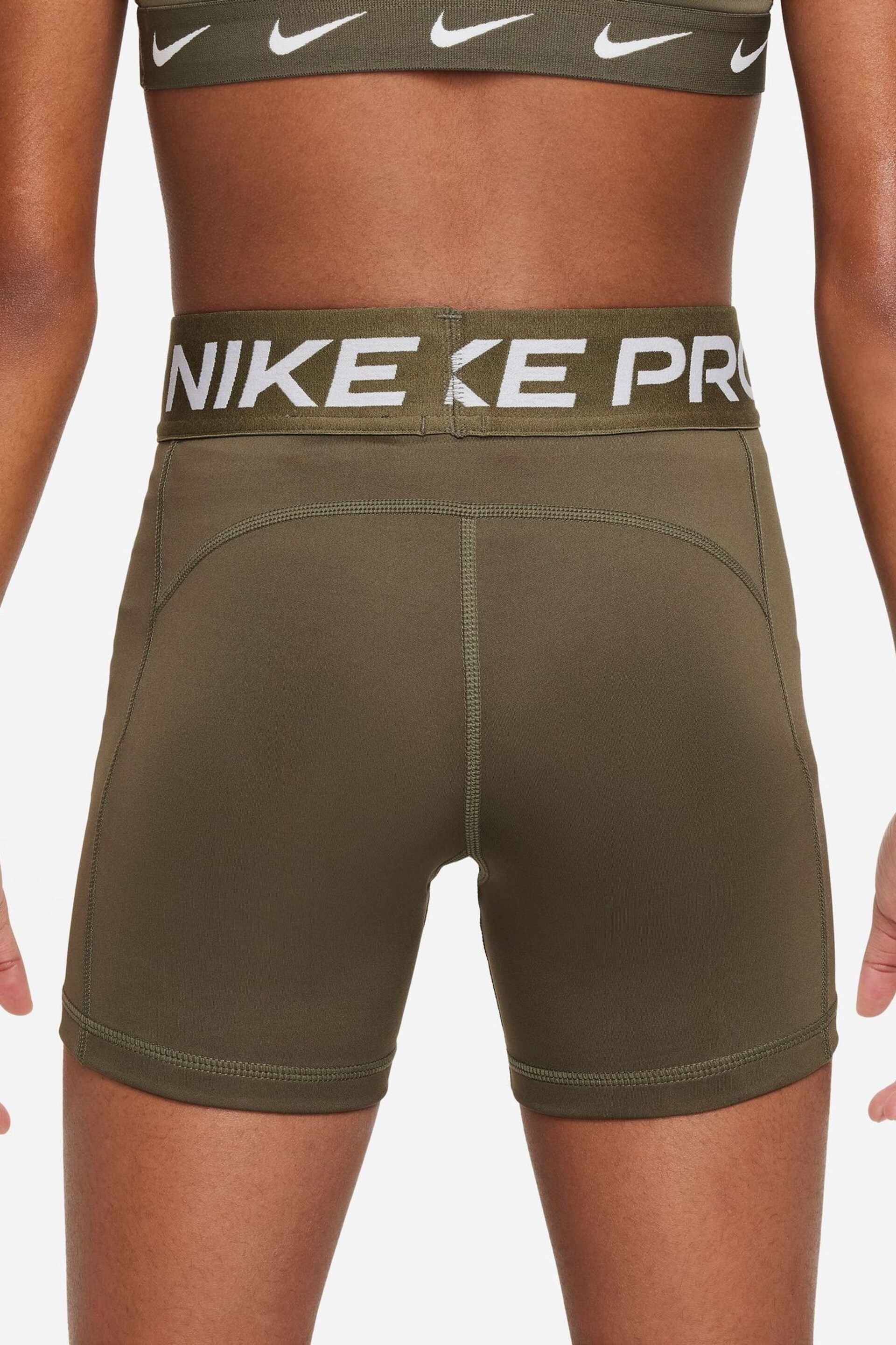 Nike Brown Pro 3 Inch Period Leak Protection Shorts - Image 2 of 5