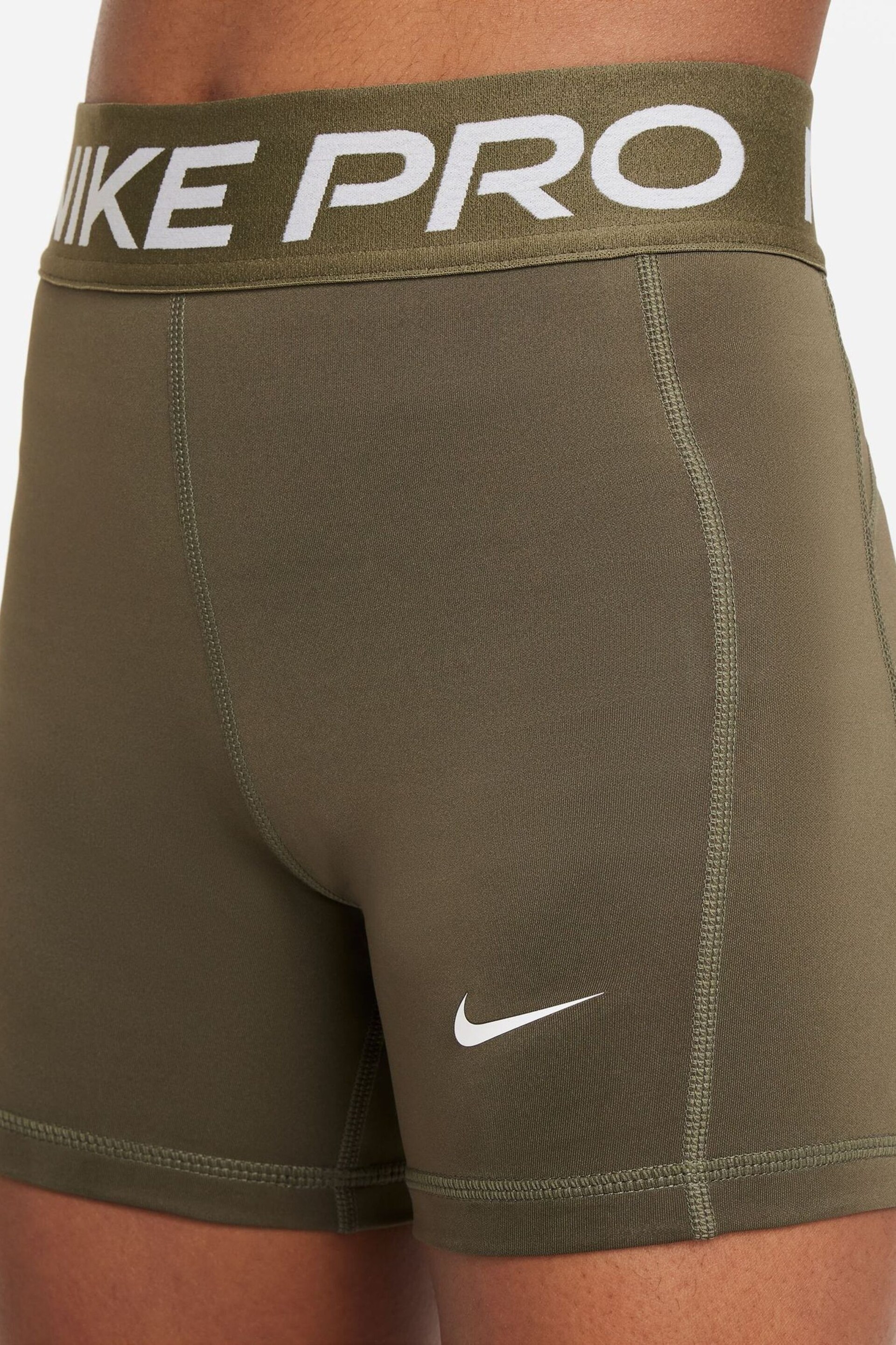 Nike Brown Pro 3 Inch Period Leak Protection Shorts - Image 4 of 5