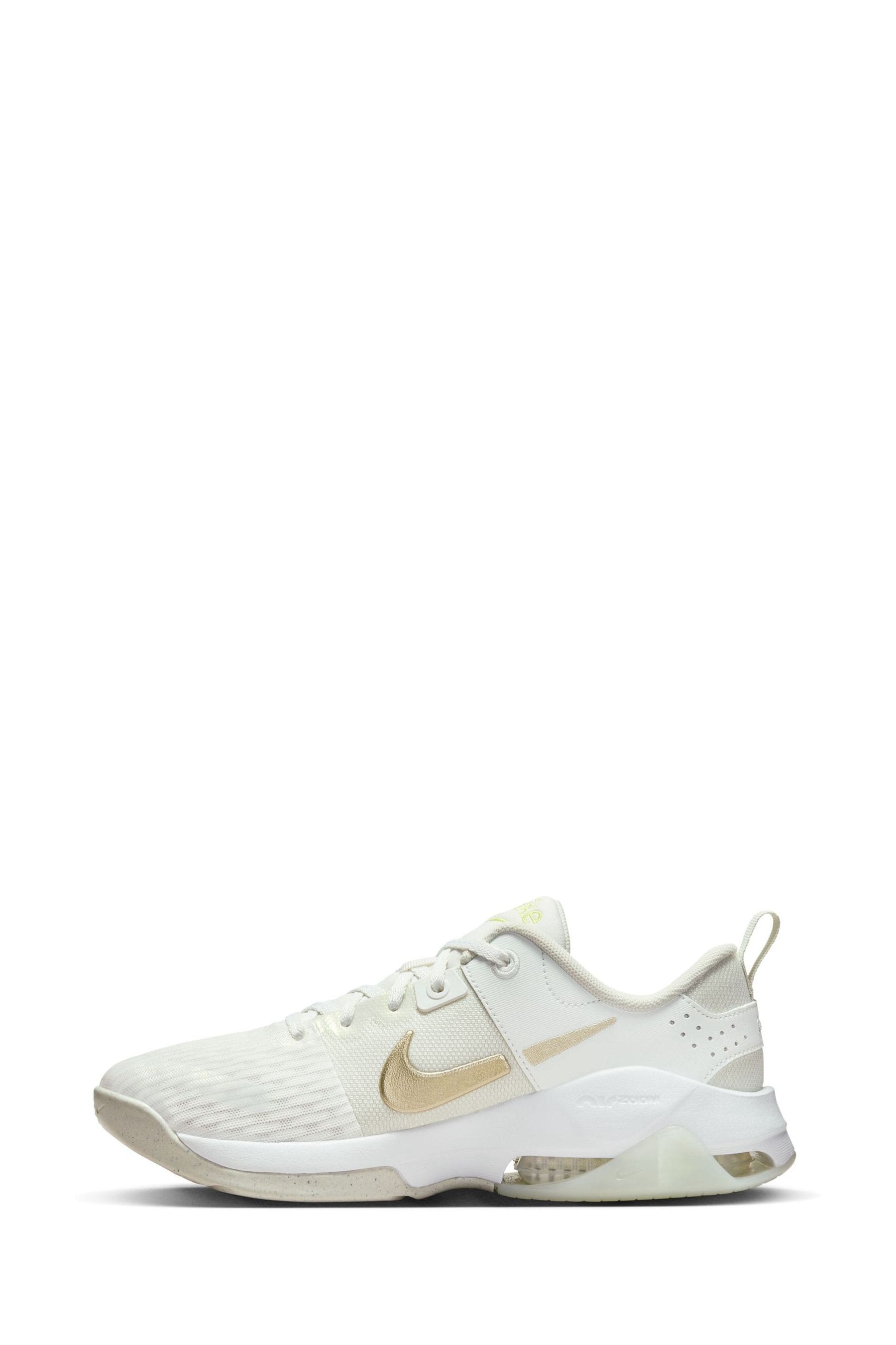 Buy Nike White Gold Zoom Bella 6 Gym Trainers from the Next UK online shop