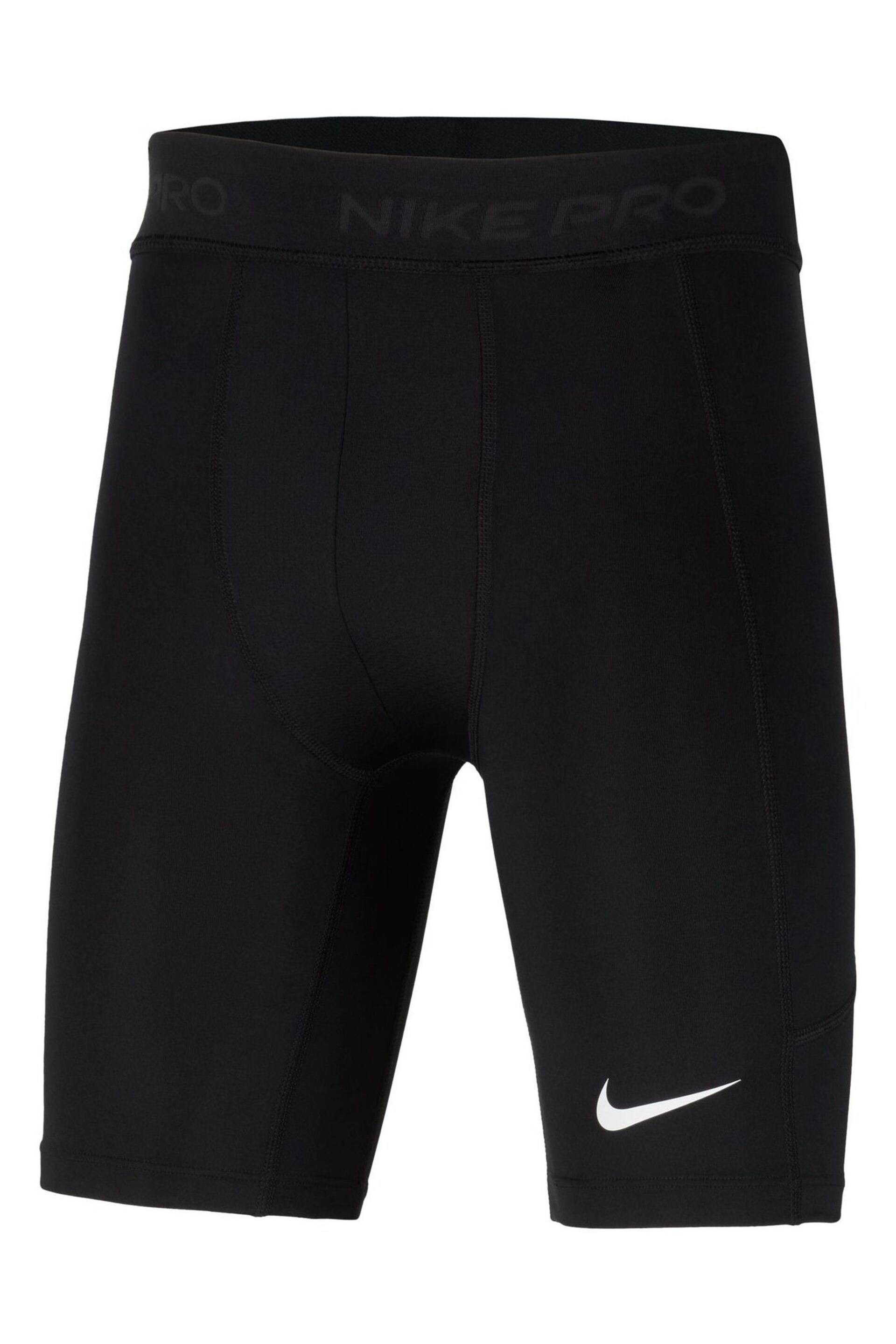 Nike Black Pro Dri-Fit Base Layer Performance Shorts - Image 1 of 3